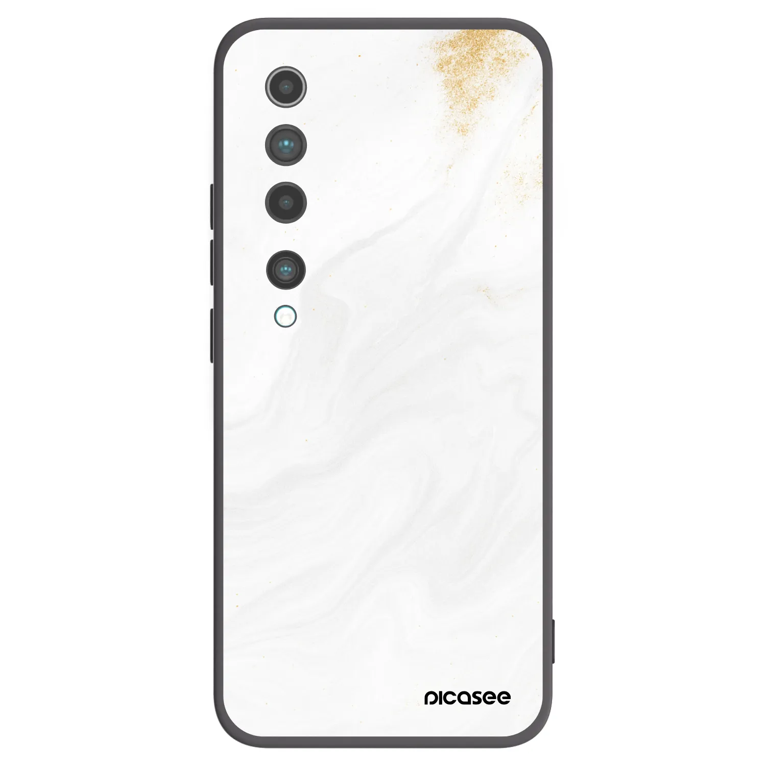 Picasee crna silikonska maskica za Xiaomi Mi 10 - White