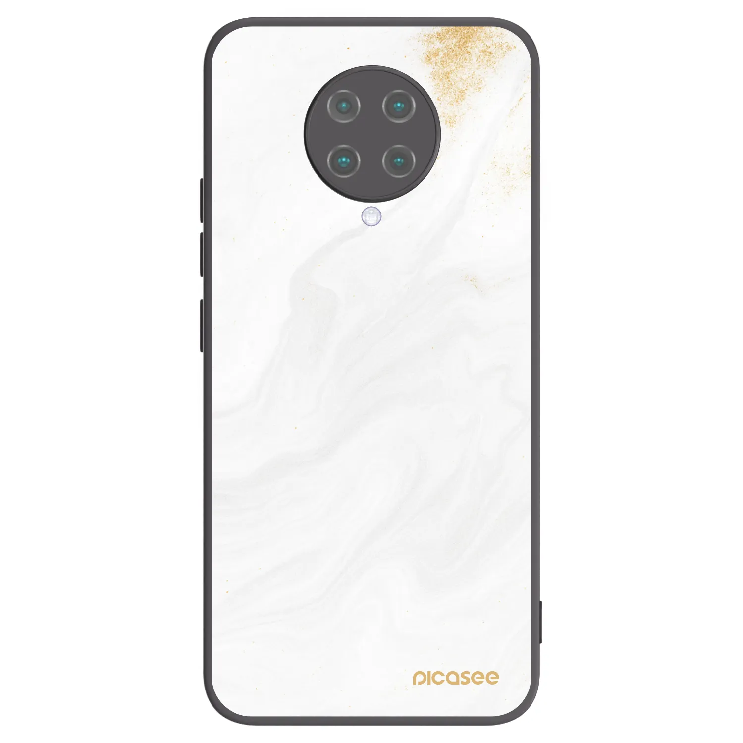 Picasee crna silikonska maskica za Xiaomi Poco F2 Pro - White