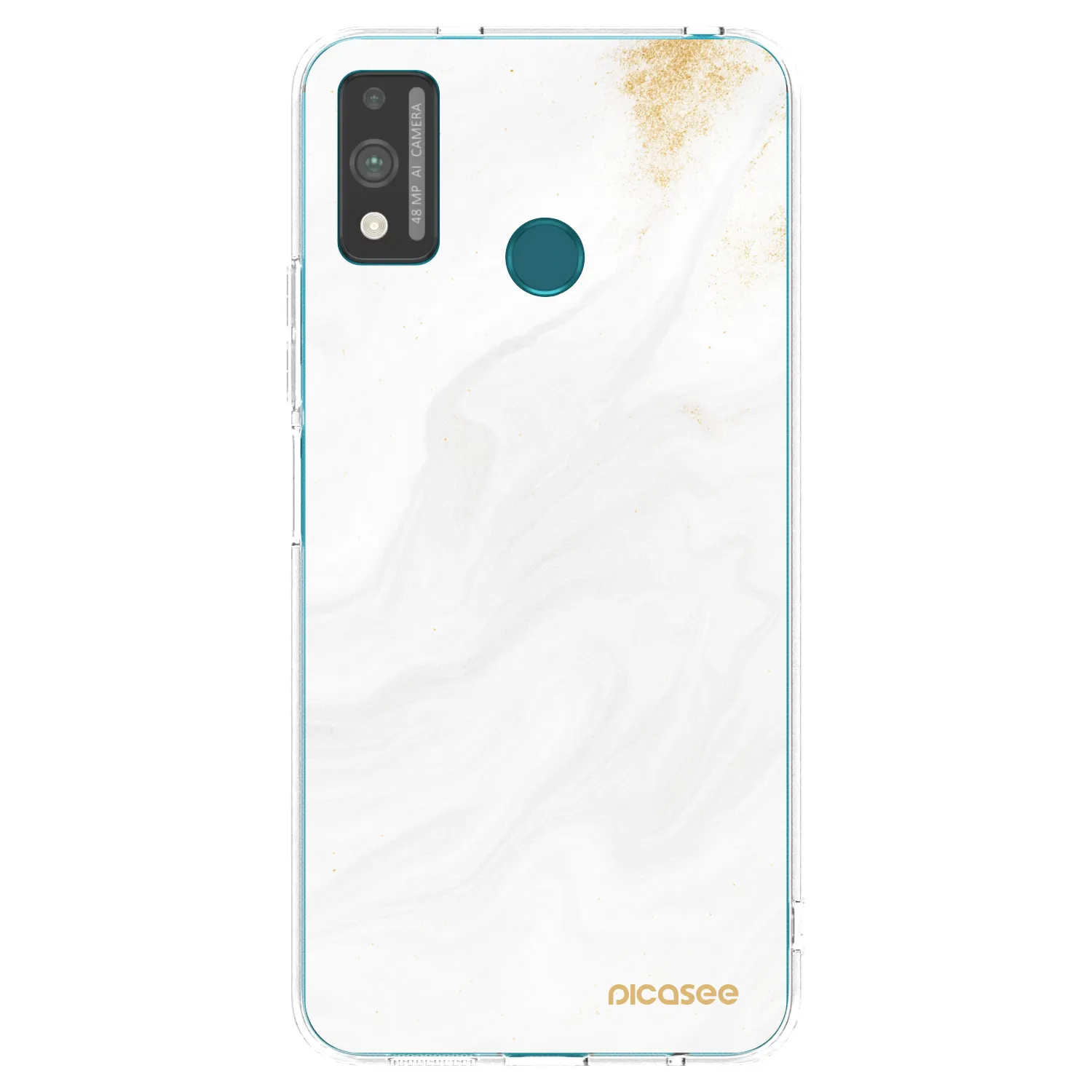 Picasee silikonska prozirna maskica za Honor 9X Lite - White