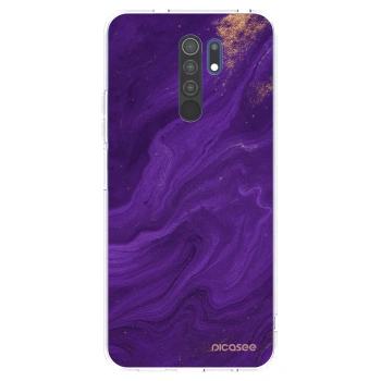 Picasee silikonska prozirna maskica za Xiaomi Redmi 9 - Purple