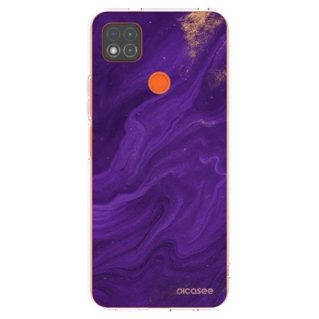 Picasee silikonska prozirna maskica za Xiaomi Redmi 9C - Purple