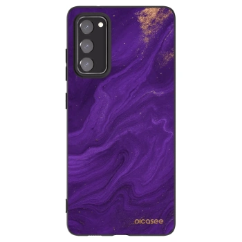 Picasee crna silikonska maskica za Samsung Galaxy S20 FE - Purple