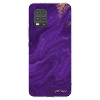 Picasee silikonska prozirna maskica za Xiaomi Mi 10 Lite - Purple