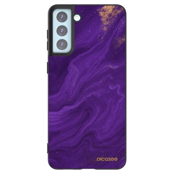 Picasee crna silikonska maskica za Samsung Galaxy S21+ 5G G996F - Purple