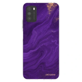Picasee silikonska prozirna maskica za Xiaomi Poco M3 - Purple