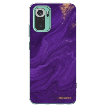 Picasee silikonska prozirna maskica za Xiaomi Redmi Note 10 Pro - Purple