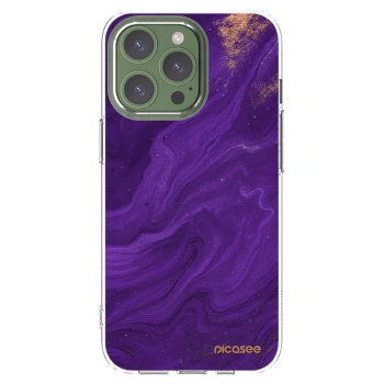 Picasee silikonska prozirna maskica za Apple iPhone 13 Pro - Purple