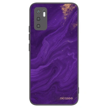 Picasee crna silikonska maskica za Xiaomi Redmi Note 10 5G - Purple