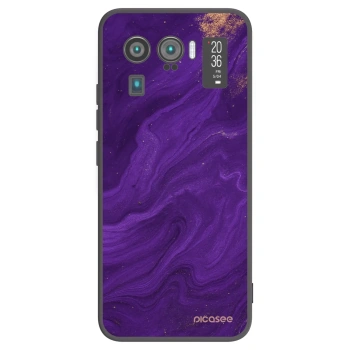 Picasee crna silikonska maskica za Xiaomi Mi 11 Ultra - Purple
