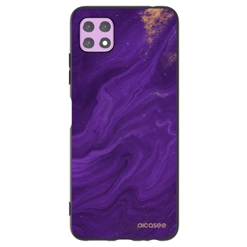 Picasee crna silikonska maskica za Samsung Galaxy A22 A226B 5G - Purple