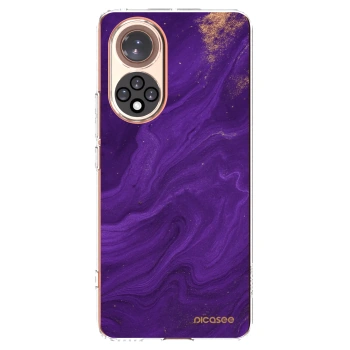 Picasee silikonska prozirna maskica za Honor 50 5G - Purple