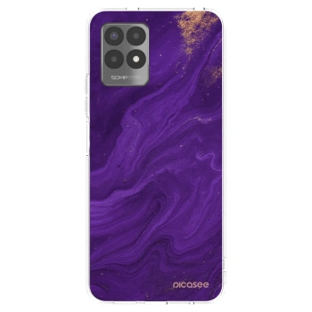 Picasee silikonska prozirna maskica za Realme 8i - Purple