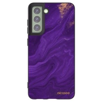 Picasee crna silikonska maskica za Samsung Galaxy S21 FE 5G - Purple