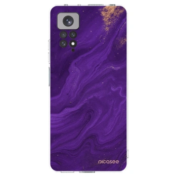 Picasee silikonska prozirna maskica za Xiaomi Redmi Note 11S 4G - Purple