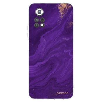 Picasee silikonska prozirna maskica za Xiaomi Poco X4 Pro 5G - Purple