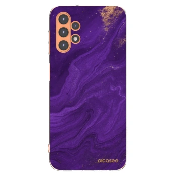 Picasee silikonska prozirna maskica za Samsung Galaxy A13 4G A135 - Purple
