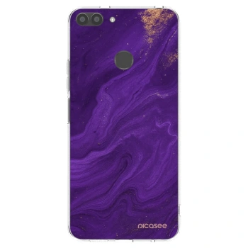 Picasee silikonska prozirna maskica za Huawei P Smart - Purple