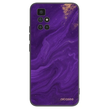 Picasee crna silikonska maskica za Xiaomi Redmi 10 (2022) - Purple
