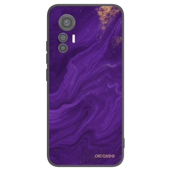 Picasee crna silikonska maskica za Xiaomi 12 Lite - Purple