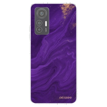 Picasee silikonska prozirna maskica za Xiaomi 12 Lite - Purple