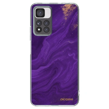 Picasee silikonska prozirna maskica za Xiaomi Redmi Note 11 Pro+ 5G - Purple