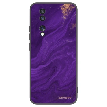 Picasee crna silikonska maskica za Honor 70 - Purple