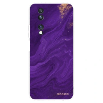 Picasee silikonska prozirna maskica za Honor 70 - Purple