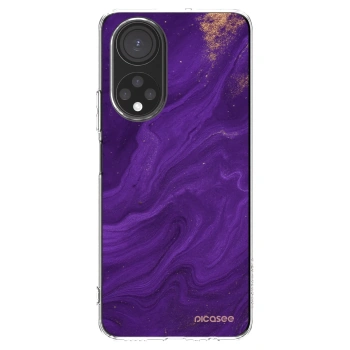 Picasee silikonska prozirna maskica za Honor X7 - Purple