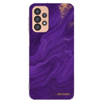 Picasee silikonska prozirna maskica za Samsung Galaxy A23 A236B 5G - Purple
