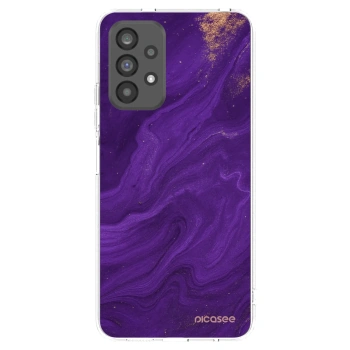 Picasee silikonska prozirna maskica za Samsung Galaxy A73 5G - Purple