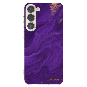 Picasee silikonska prozirna maskica za Samsung Galaxy S23+ 5G - Purple