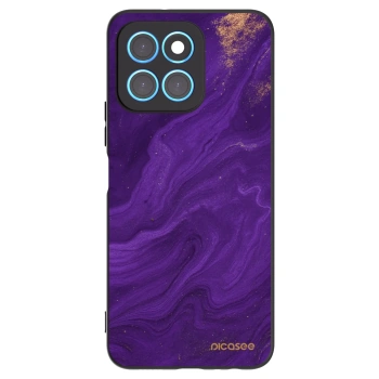 Picasee crna silikonska maskica za Honor X8 5G - Purple