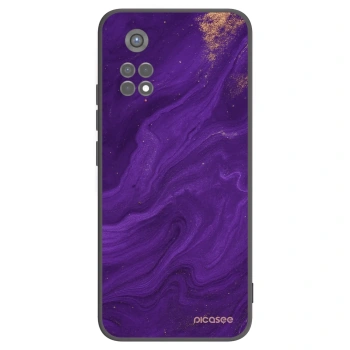 Picasee crna silikonska maskica za Xiaomi Redmi Note 11S 5G - Purple