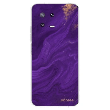 Picasee silikonska prozirna maskica za Xiaomi 13 Pro - Purple