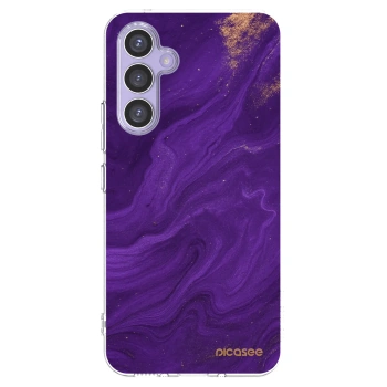 Picasee silikonska prozirna maskica za Samsung Galaxy A54 5G A546B - Purple