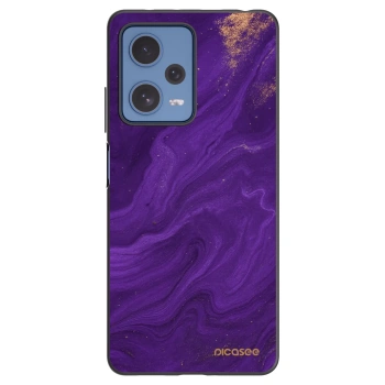 Picasee crna silikonska maskica za Xiaomi Redmi Note 12 Pro 5G - Purple