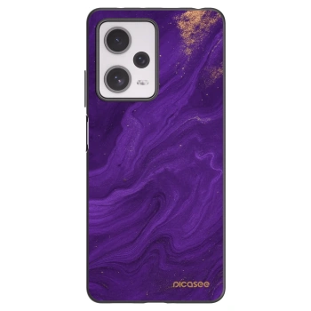 Picasee crna silikonska maskica za Xiaomi Redmi Note 12 Pro+ 5G - Purple