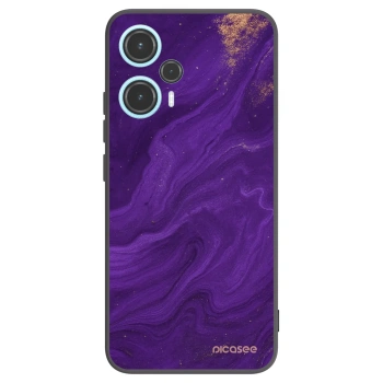 Picasee crna silikonska maskica za Xiaomi Poco F5 - Purple