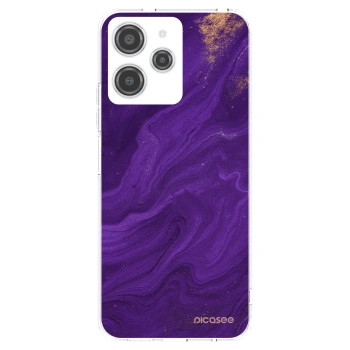 Picasee silikonska prozirna maskica za Xiaomi Redmi 12 4G - Purple