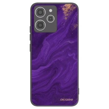 Picasee crna silikonska maskica za Xiaomi Redmi 12 4G - Purple