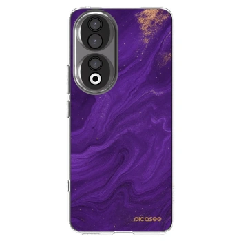 Picasee silikonska prozirna maskica za Honor 90 5G - Purple