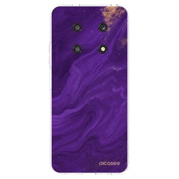 Picasee silikonska prozirna maskica za Honor Magic4 Lite 5G - Purple