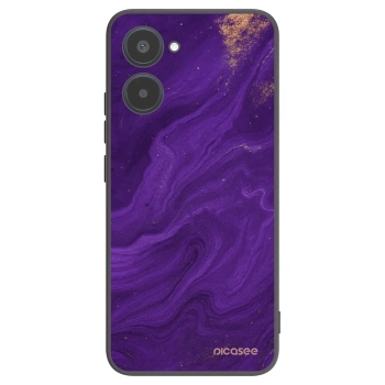 Picasee crna silikonska maskica za Realme 10 4G - Purple