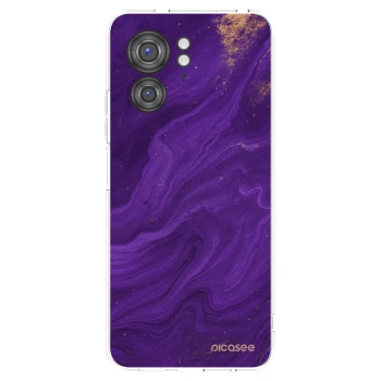 Picasee silikonska prozirna maskica za Motorola Edge 40 - Purple