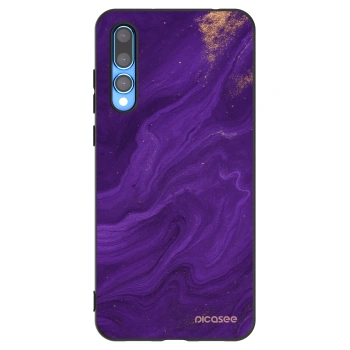 Picasee crna silikonska maskica za Huawei P20 Pro - Purple