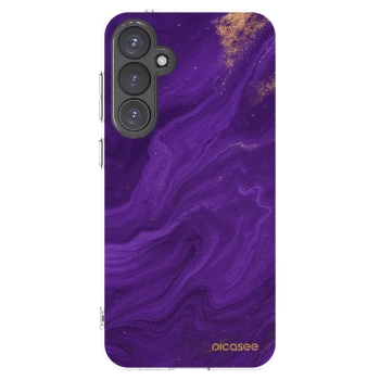 Picasee silikonska prozirna maskica za Samsung Galaxy S23 FE S711B - Purple