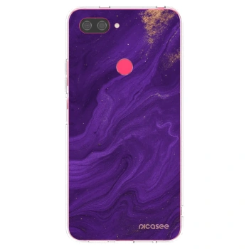 Picasee silikonska prozirna maskica za Xiaomi Mi 8 Lite - Purple