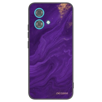Picasee crna silikonska maskica za Motorola Edge 40 Neo - Purple