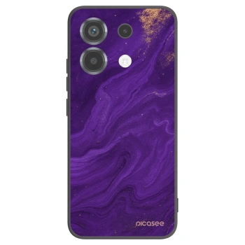 Picasee crna silikonska maskica za Xiaomi Poco X6 - Purple