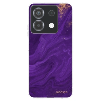 Picasee silikonska prozirna maskica za Xiaomi Poco X6 - Purple
